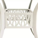 vidaXL Bistro Set Patio Table and Chair Bistro Table Outdoor Cast Aluminum