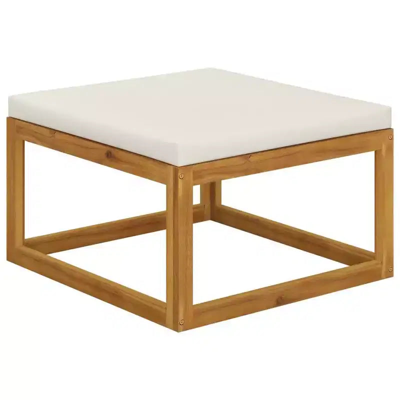 vidaXL Modular Garden Lounge Set with Cushions in Solid Acacia Wood