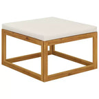vidaXL Modular Garden Lounge Set with Cushions in Solid Acacia Wood