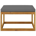 vidaXL Modular Garden Lounge Set with Cushions in Solid Acacia Wood
