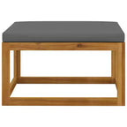 vidaXL Modular Garden Lounge Set with Cushions in Solid Acacia Wood
