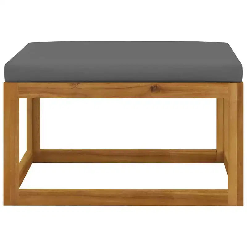 vidaXL Modular Garden Lounge Set with Cushions in Solid Acacia Wood