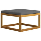 vidaXL Modular Garden Lounge Set with Cushions in Solid Acacia Wood