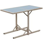vidaXL Bistro Set Dining Table and Chairs Outdoor Furniture Poly Rattan