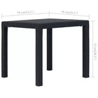 vidaXL Patio Bistro Set Outdoor Table and Chairs Conversation Set Plastic