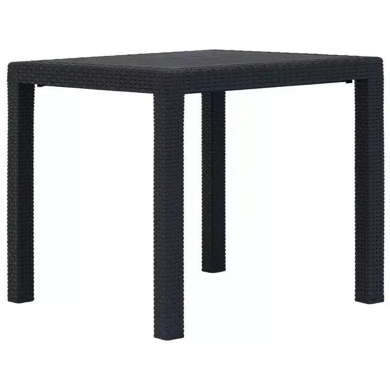 vidaXL Patio Bistro Set Outdoor Table and Chairs Conversation Set Plastic