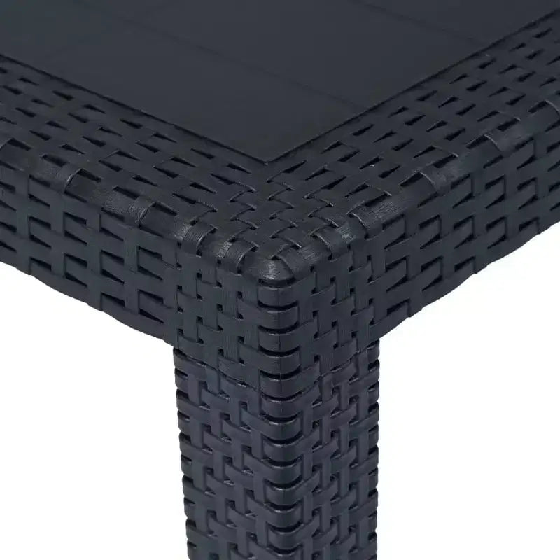 vidaXL Patio Bistro Set Outdoor Table and Chairs Conversation Set Plastic