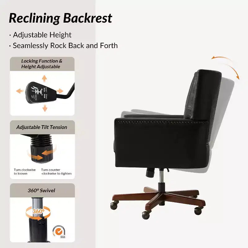 Mirabelle Transitional Office Chair|HULALA HOME
