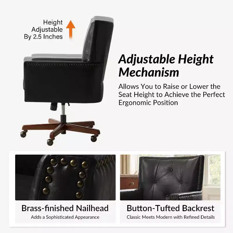Mirabelle Transitional Office Chair|HULALA HOME