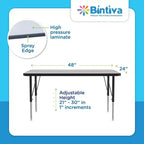 Table & Chair Set: Black Edge Table, 12'' Black Zuul
