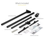 StarTech High Ceiling TV Mount, 8.2ft to 9.8ft Long Pole - Black