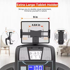 5HP Folding Treadmill for Home with Incline / Bluetooth, 400lb Weight Capacity, Exercise Running Walking Easy Assembly