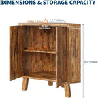 31.5 Corner Display Cabinet with Adjustable Shelf - Triangle Storage Unit for Bathroom Living Room Hallway