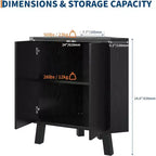 31.5 Corner Display Cabinet with Adjustable Shelf - Triangle Storage Unit for Bathroom Living Room Hallway
