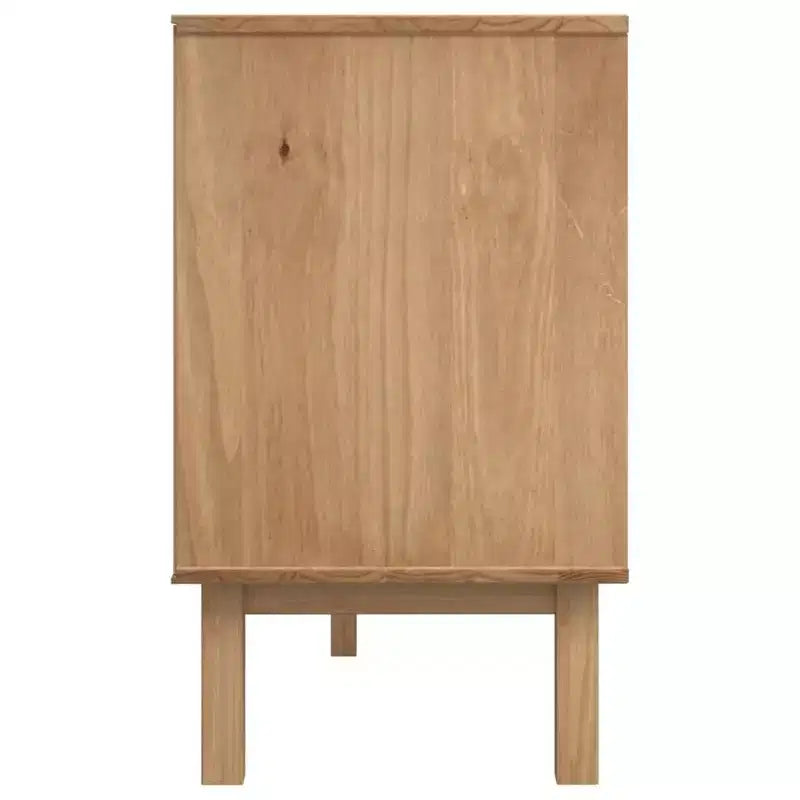 vidaXL Cabinet Storage Console Sideboard for Living Room OTTA Solid Wood Pine
