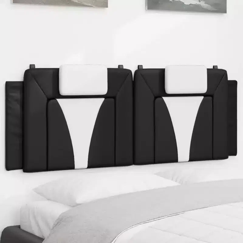 vidaXL Headboard Cushion Hanging Upholstered Pillow Back Bedroom Faux Leather
