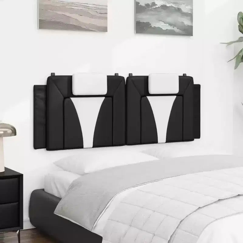 vidaXL Headboard Cushion Hanging Upholstered Pillow Back Bedroom Faux Leather