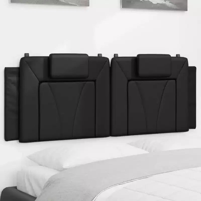 vidaXL Headboard Cushion Hanging Upholstered Pillow Back Bedroom Faux Leather