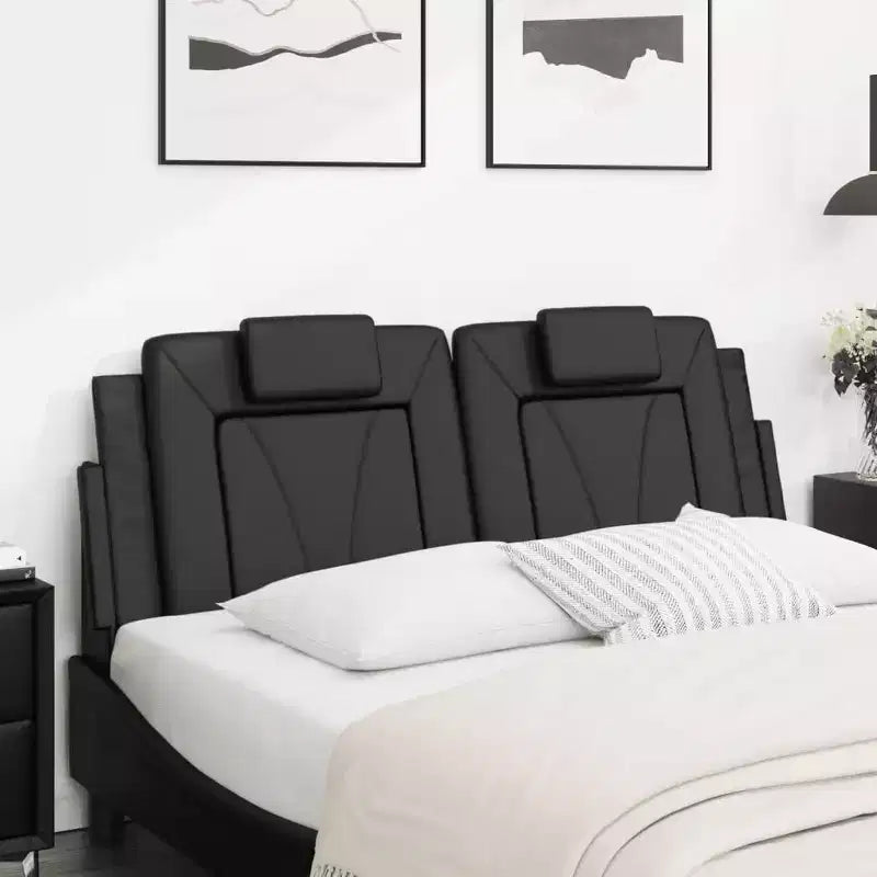 vidaXL Headboard Cushion Hanging Upholstered Pillow Back Bedroom Faux Leather