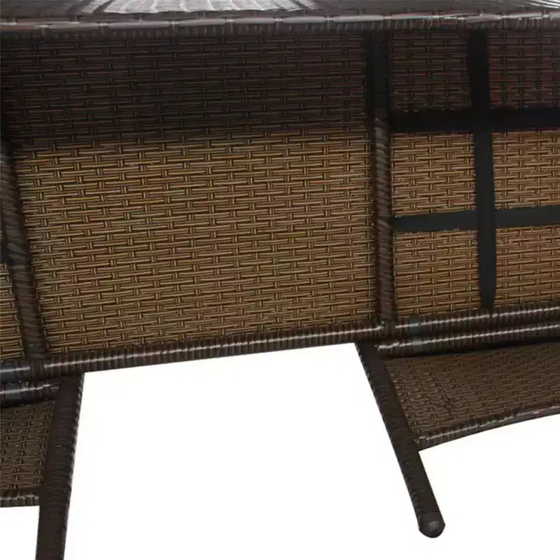 2-Seater Patio Sofa with Side Table in Various Colors