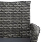 2-Seater Patio Sofa with Side Table in Various Colors