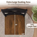 Costway 29'' Swivel Barstools Set of 2 w/Backrest Large Seat Footrest for Kitchen Island