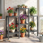 Costway 6-Tier Plastic Modular Storage Shelves Open Display Utility Shelving Unit