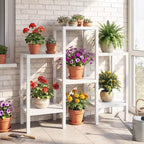 Costway 6-Tier Plastic Modular Storage Shelves Open Display Utility Shelving Unit