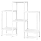 Costway 6-Tier Plastic Modular Storage Shelves Open Display Utility Shelving Unit