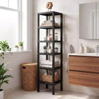 Costway 6-Tier Plastic Modular Storage Shelves Open Display Utility Shelving Unit