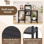 Costway 6-Tier Plastic Modular Storage Shelves Open Display Utility Shelving Unit