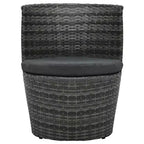 vidaXL Patio Bistro Set Patio Round Table Set Conversation Set Rattan