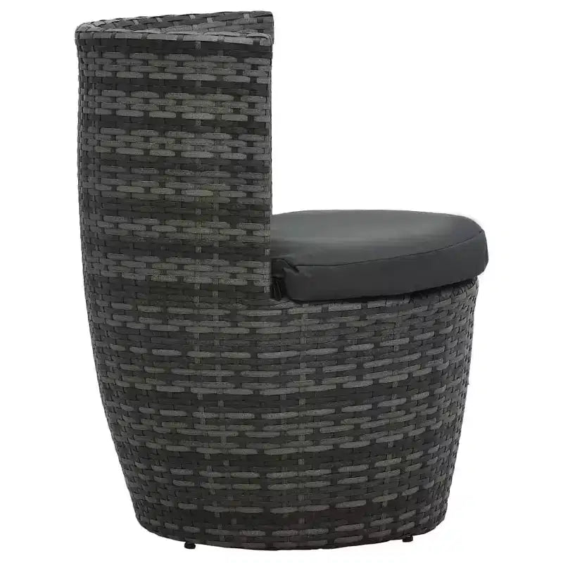 vidaXL Patio Bistro Set Patio Round Table Set Conversation Set Rattan
