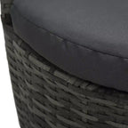 vidaXL Patio Bistro Set Patio Round Table Set Conversation Set Rattan