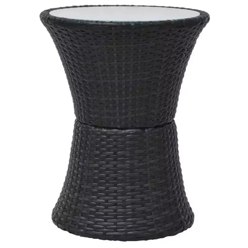 vidaXL Patio Bistro Set Patio Round Table Set Conversation Set Rattan