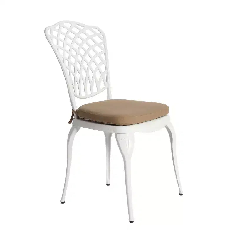 Whisen 3 Piece Patio Rustproof Furniture Sets & Outdoor Aluminum 1 Round Table and 2 Chairs with Soft Cushion