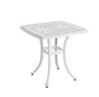Whisen 3 Piece Patio Rustproof Furniture Sets & Outdoor Aluminum 1 Round Table and 2 Chairs with Soft Cushion