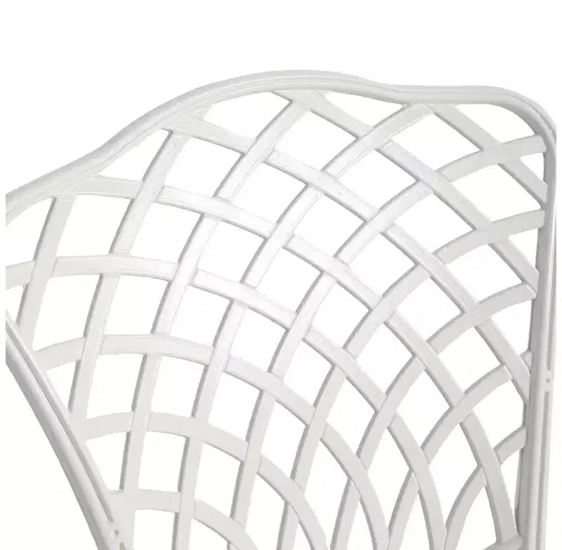 Whisen 3 Piece Patio Rustproof Furniture Sets & Outdoor Aluminum 1 Round Table and 2 Chairs with Soft Cushion