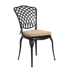 Whisen 3 Piece Patio Rustproof Furniture Sets & Outdoor Aluminum 1 Round Table and 2 Chairs with Soft Cushion