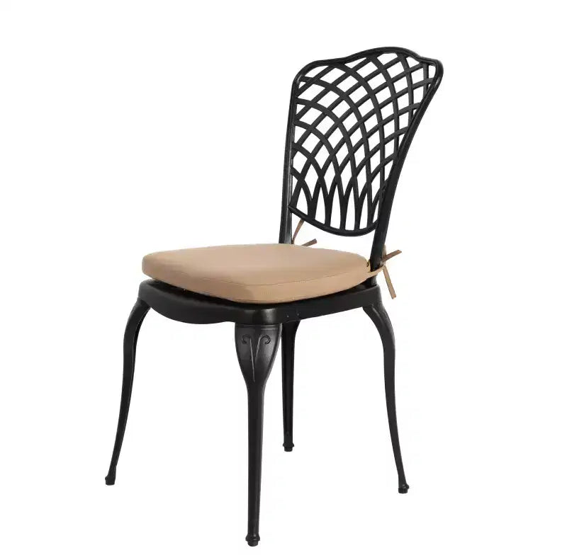 Whisen 3 Piece Patio Rustproof Furniture Sets & Outdoor Aluminum 1 Round Table and 2 Chairs with Soft Cushion