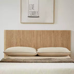 Full/Queen/King Size Wood Platform Bed Frame with Corrugated Accents - ModernLuxe