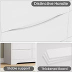 9 Drawer Dresser for Bedroom, 59W Wooden Chest of Drawers with Wide Top, Large Dresser TV Stand, Clothes Storage Organizer for Living Room
