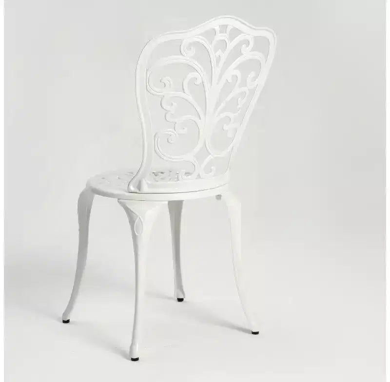 Whisen 3 Piece Patio Rust-Resistant Furniture Sets, Outdoor Aluminum 1 Round Table and 2 Chairs with Umbrella Hole