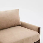 Christopher Knight Home Sneha Modern 74 3-Seater Wooden Velvet Upholstered Sofa