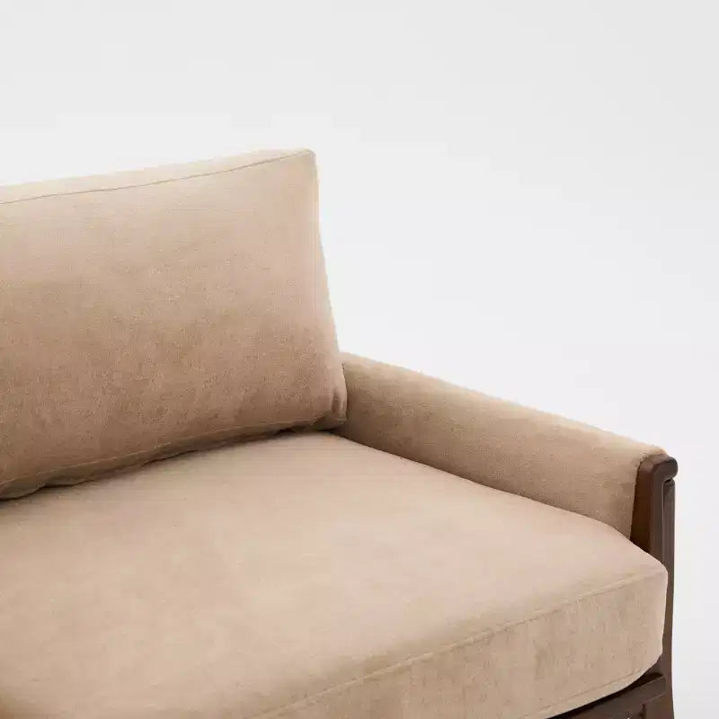 Christopher Knight Home Sneha Modern 74 3-Seater Wooden Velvet Upholstered Sofa