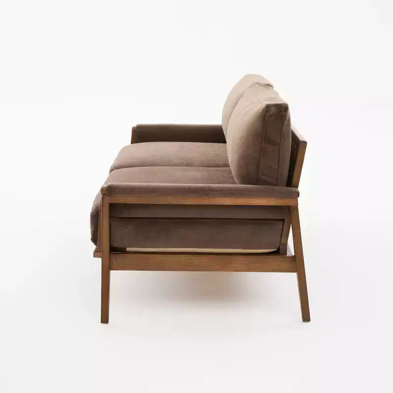 Christopher Knight Home Sneha Modern 74 3-Seater Wooden Velvet Upholstered Sofa