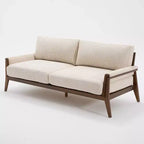 Christopher Knight Home Sneha Modern 74 3-Seater Wooden Velvet Upholstered Sofa