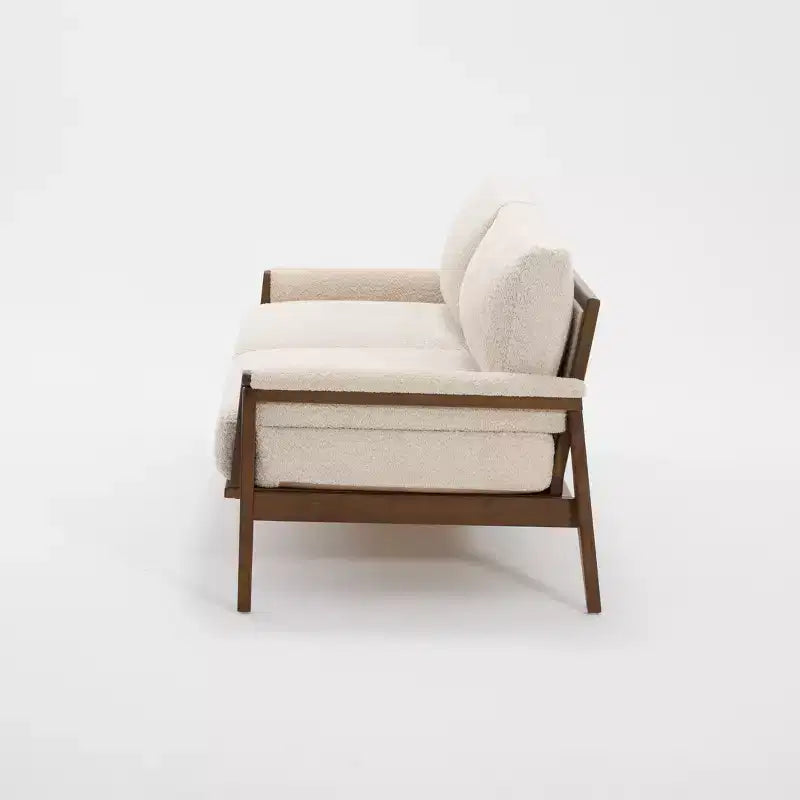 Christopher Knight Home Sneha Modern 74 3-Seater Wooden Velvet Upholstered Sofa