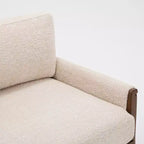 Christopher Knight Home Sneha Modern 74 3-Seater Wooden Velvet Upholstered Sofa