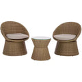 Drew Swivel Bistro Set - Indoor/Outdoor - PAT7544 - Natural/Taupe - Safavieh